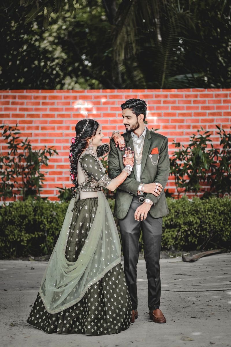 Priya & Arjun at their wedding reception